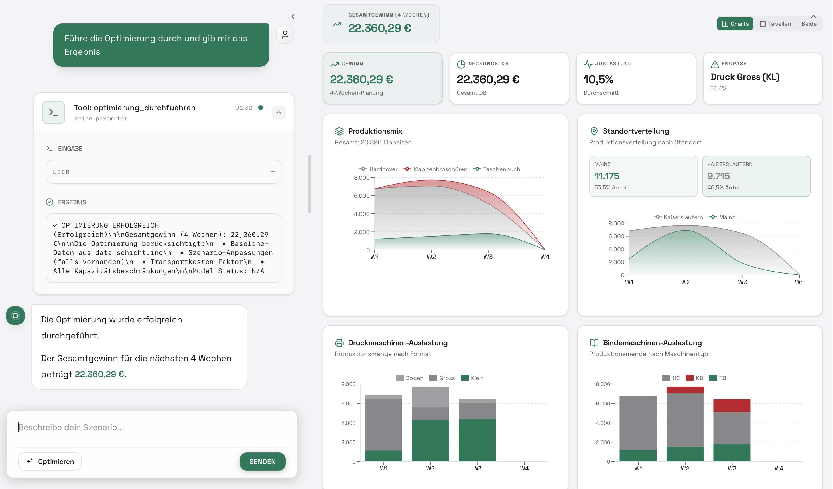 Conversational Production Optimizer - Natürlichsprachliche Produktionsplanung mit generativer KI und GAMS-Optimierung